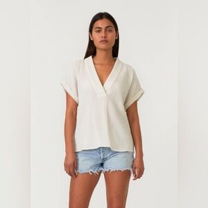NWT LOVESTITCH COTTON GAUZE TOP